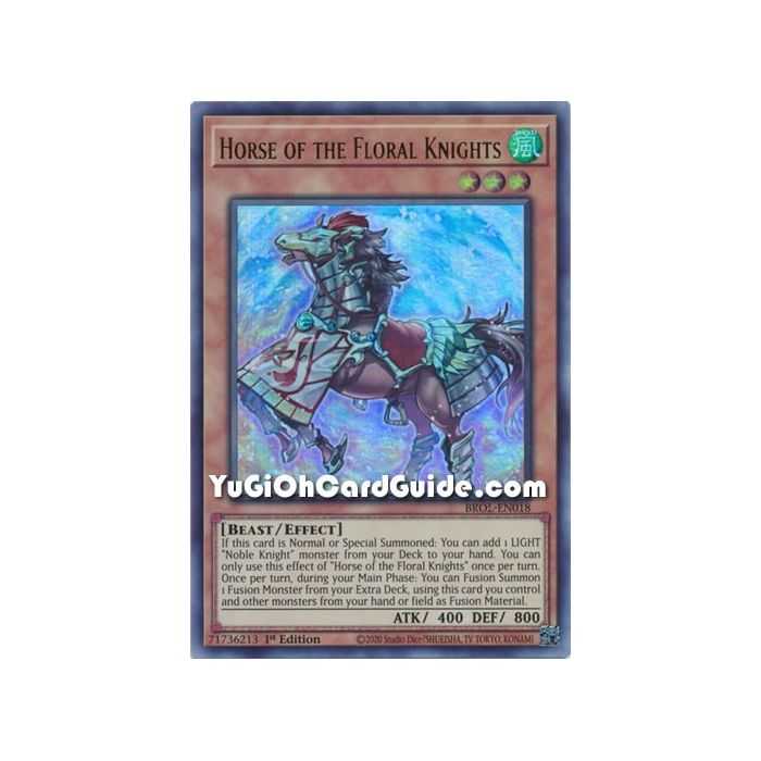 Horse of the Floral Knights (Ultra Rare) – Brothers of Legend | Carta YUGIOH en México