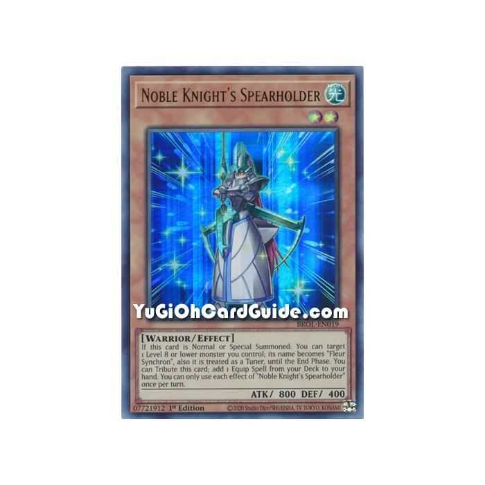 Noble Knight's Spearholder (Ultra Rare) – Brothers of Legend | Carta YUGIOH en México