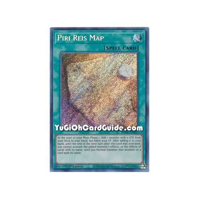 Piri Reis Map  (Secret Rare) – Brothers of Legend | Carta YUGIOH en México