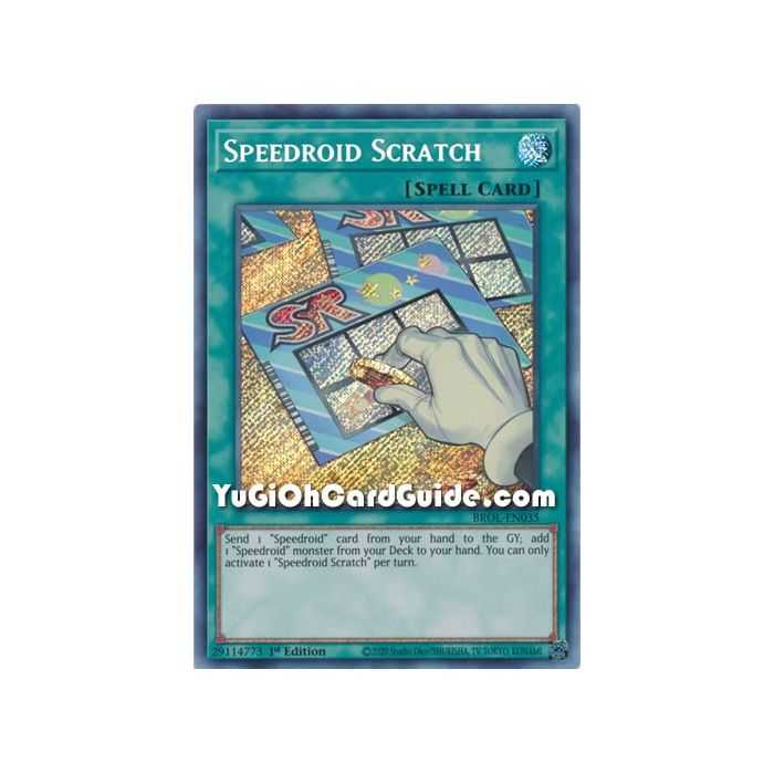 Speedroid Scratch (Secret Rare) – Brothers of Legend | Carta YUGIOH en México