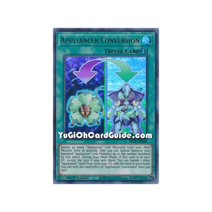 Appliancer Conversion (Ultra Rare) – Brothers of Legend | Carta YUGIOH en México