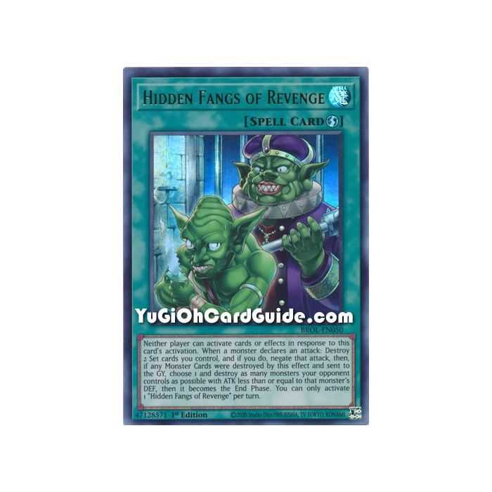 Hidden Fangs of Revenge (Ultra Rare) – Brothers of Legend | Carta YUGIOH en México
