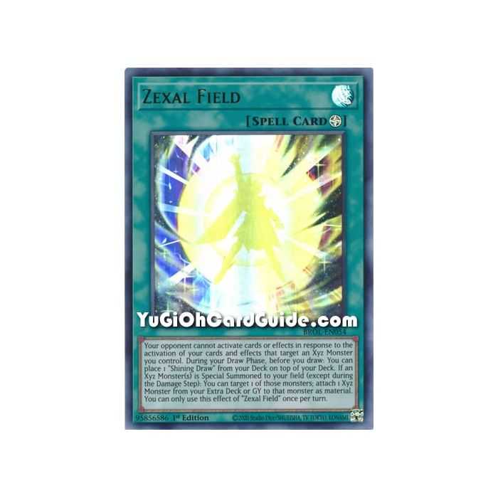 Zexal Field (Ultra Rare) – Brothers of Legend | Carta YUGIOH en México