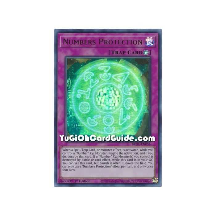 Numbers Protection (Ultra Rare) – Brothers of Legend | Carta YUGIOH en México