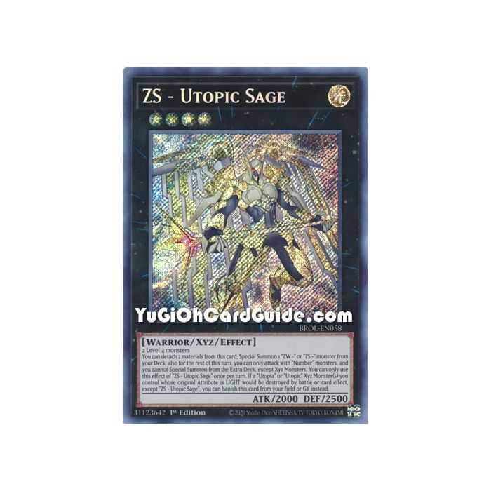 ZS - Utopic Sage  (Secret Rare) – Brothers of Legend | Carta YUGIOH en México