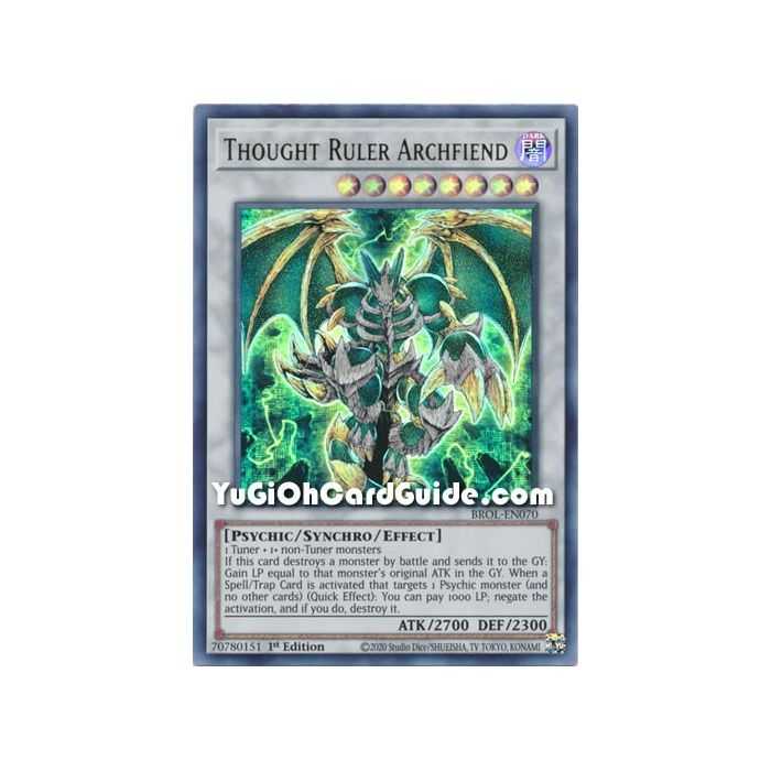 Thought Ruler Archfiend (Ultra Rare) – Brothers of Legend | Carta YUGIOH en México