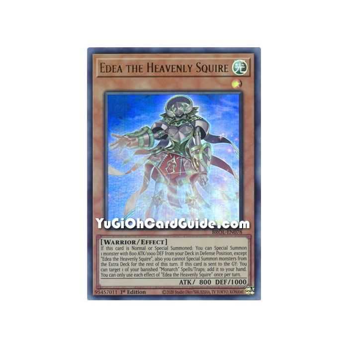 Edea the Heavenly Squire (Ultra Rare) – Brothers of Legend | Carta YUGIOH en México