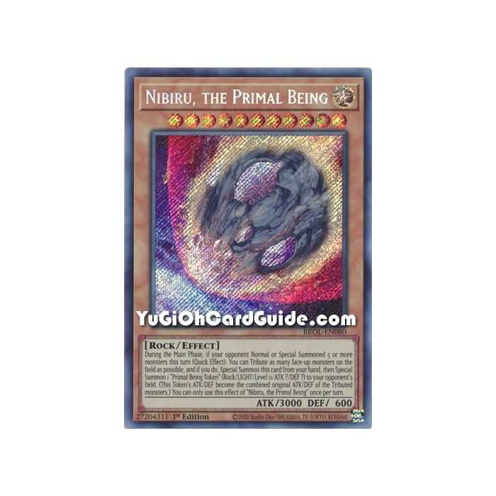 Nibiru, the Primal Being (Secret Rare) – Brothers of Legend | Carta YUGIOH en México