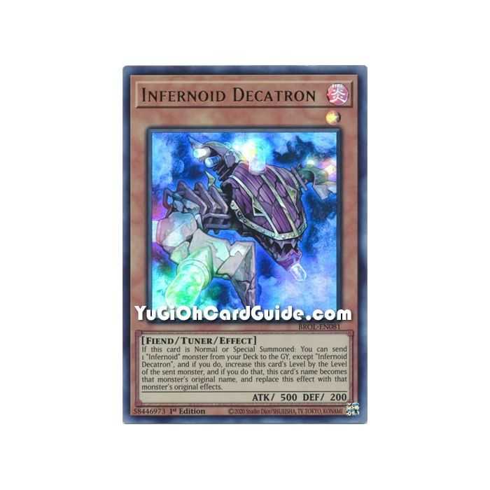 Infernoid Decatron (Ultra Rare) – Brothers of Legend | Carta YUGIOH en México
