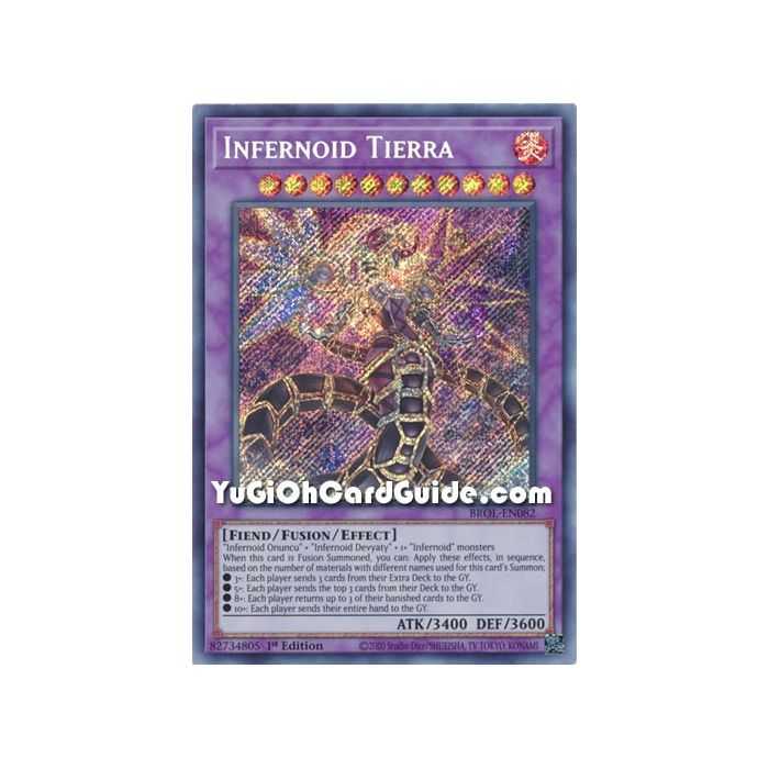 Infernoid Tierra (Secret Rare) – Brothers of Legend | Carta YUGIOH en México