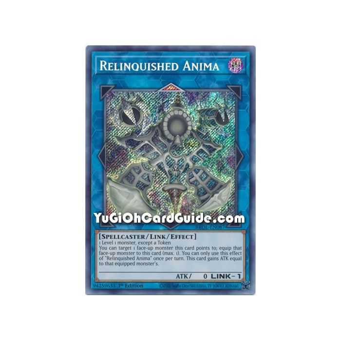 Relinquished Anima (Secret Rare) – Brothers of Legend | Carta YUGIOH en México