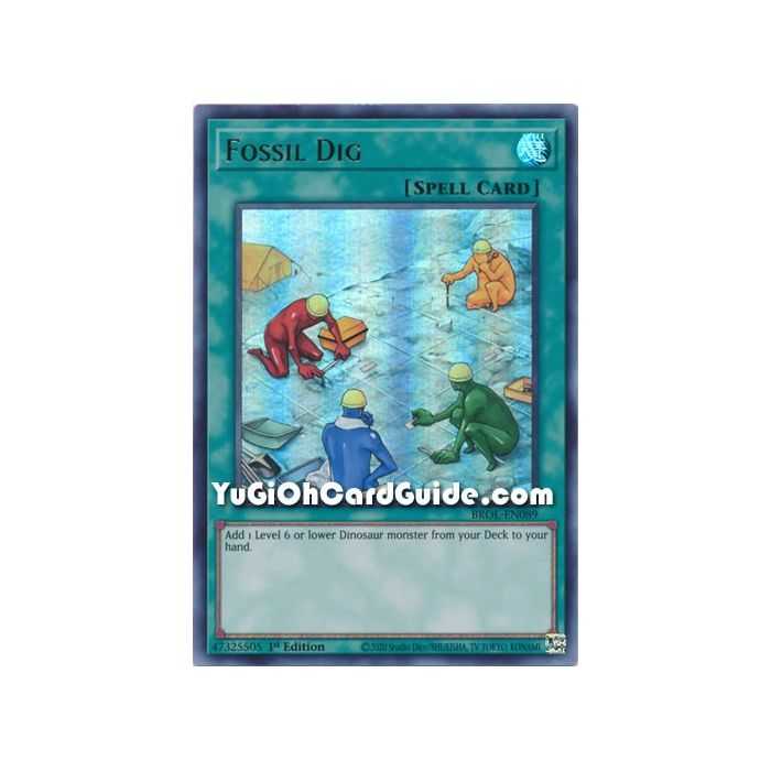 Fossil Dig (Ultra Rare) – Brothers of Legend | Carta YUGIOH en México