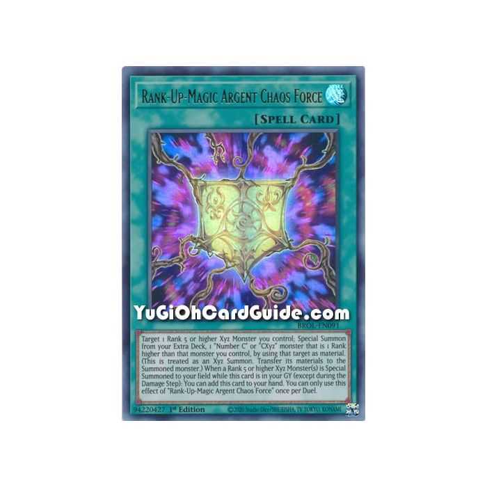 Rank-Up-Magic Argent Chaos Force (Ultra Rare) – Brothers of Legend | Carta YUGIOH en México