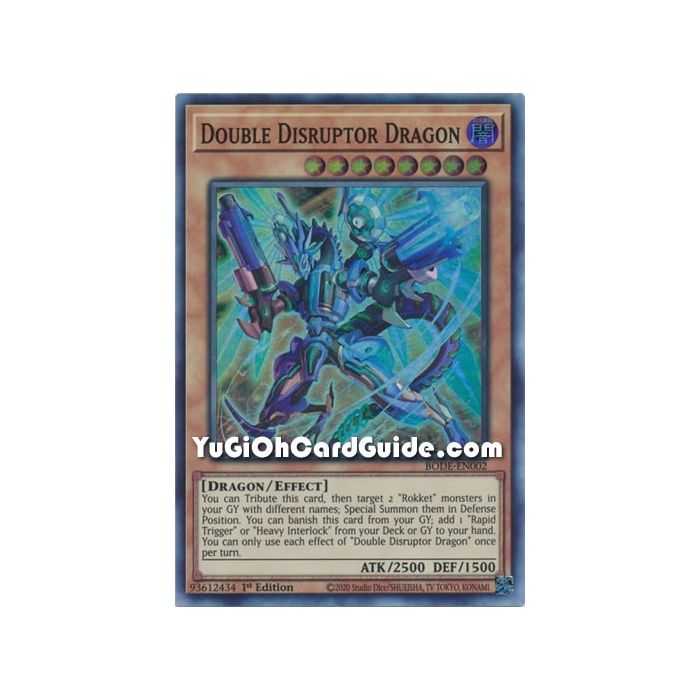 Double Disruptor Dragon (Super Rare) – Burst of Destiny | Carta YUGIOH en México