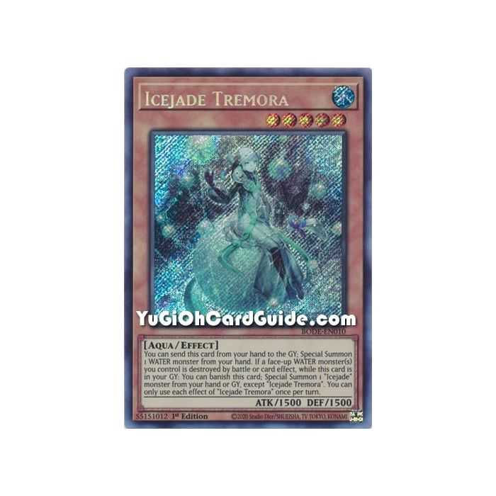 Icejade Tremora (Secret Rare) – Burst of Destiny | Carta YUGIOH en México