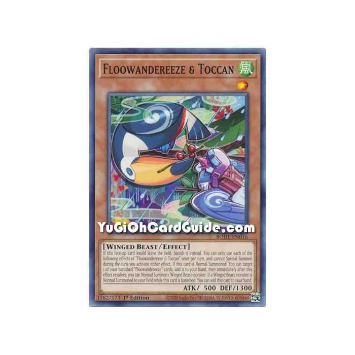 Floowandereeze & Toccan (Common) – Burst of Destiny | Carta YUGIOH en México