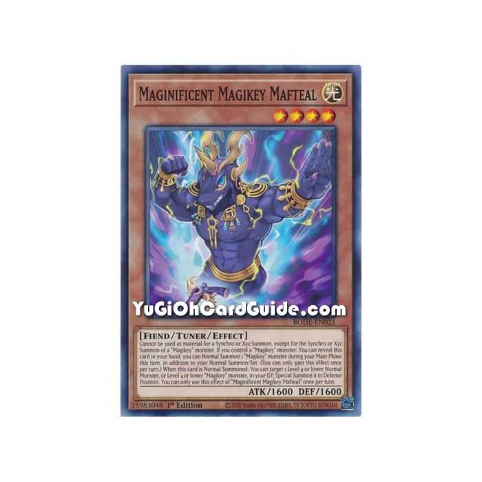 Magnificent Magikey Mafteal (Common) – Burst of Destiny | Carta YUGIOH en México