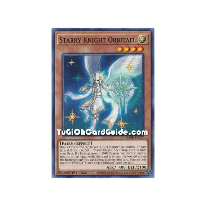 Starry Knight Orbitael (Common) – Burst of Destiny | Carta YUGIOH en México