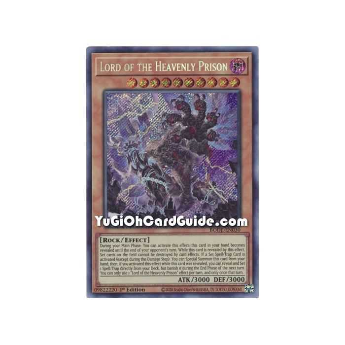 Lord of the Heavenly Prison (Secret Rare) – Burst of Destiny | Carta YUGIOH en México