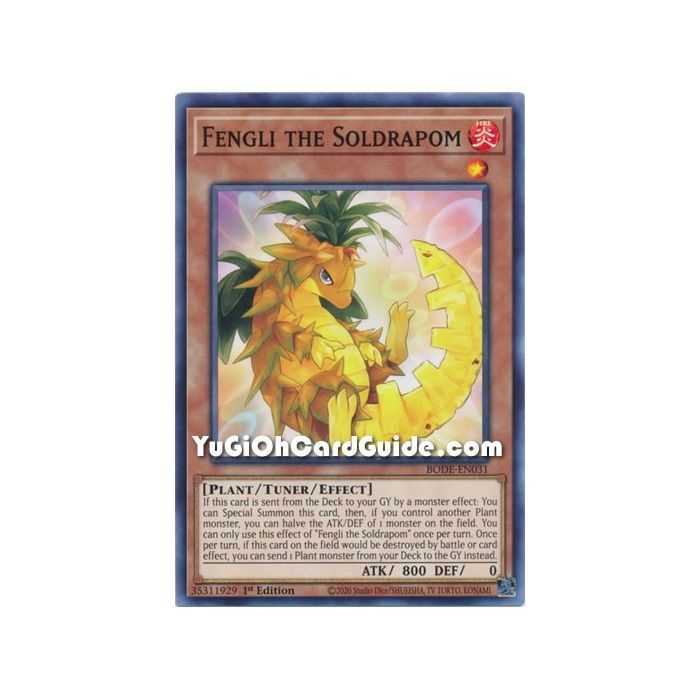 Fengli the Soldrapom (Common) – Burst of Destiny | Carta YUGIOH en México