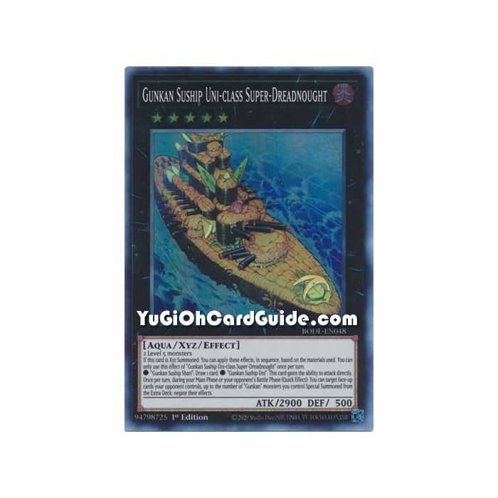 Gunkan Suship Uni - class Super - Dreadnaught (Super Rare) – Burst of Destiny | Carta YUGIOH en México