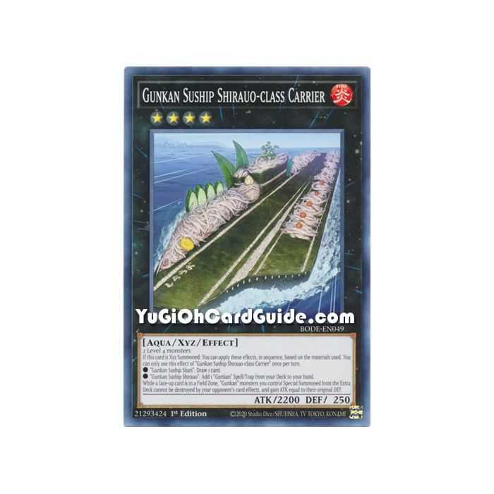Gunkan Suship Shirauo - class Carrier (Common) – Burst of Destiny | Carta YUGIOH en México
