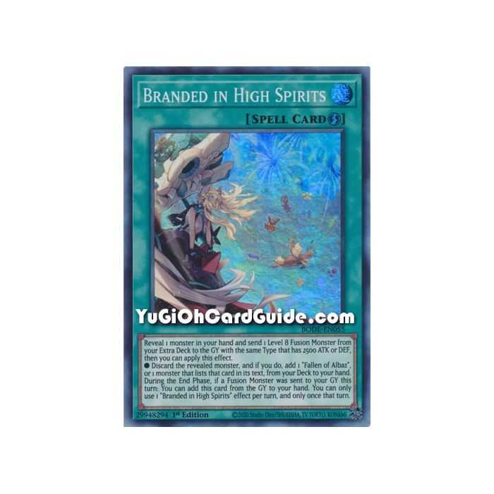 Branded in High Spirits (Super Rare) – Burst of Destiny | Carta YUGIOH en México