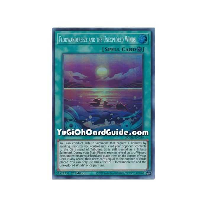 Floowandereeze and the Unexplored Winds (Super Rare) – Burst of Destiny | Carta YUGIOH en México