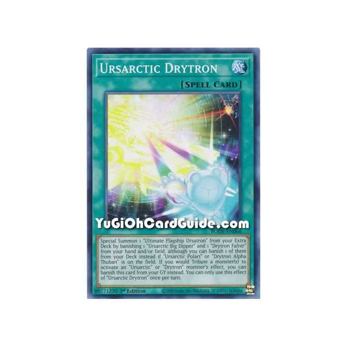 Ursarctic Drytron (Common) – Burst of Destiny | Carta YUGIOH en México