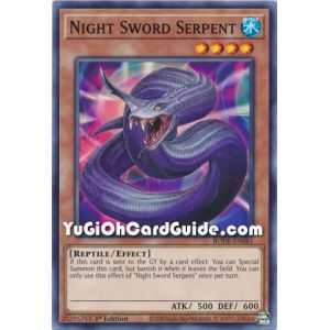 Night Sword Serpent (Common) – Burst of Destiny | Carta YUGIOH en México