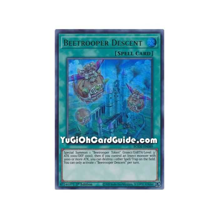 Beetrooper Descent (Ultra Rare) – Burst of Destiny | Carta YUGIOH en México