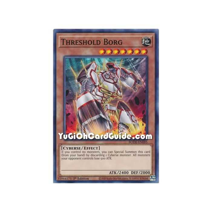 Threshold Borg (Common) – Burst of Destiny | Carta YUGIOH en México