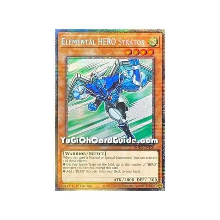 Elemental HERO Stratos (Starlight Rare) – Burst of Destiny | Carta YUGIOH en México