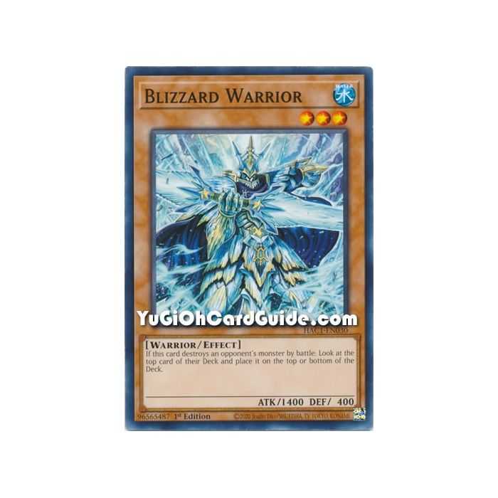 Blizzard Warrior (Common) – Hidden Arsenal Chapter 1 | Carta YUGIOH en México