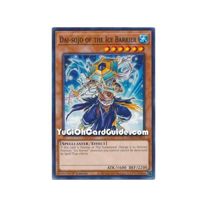 Dai-sojo of the Ice Barrier (Common) – Hidden Arsenal Chapter 1 | Carta YUGIOH en México