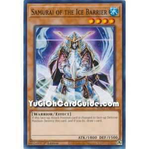 Samurai of the Ice Barrier (Common) – Hidden Arsenal Chapter 1 | Carta YUGIOH en México