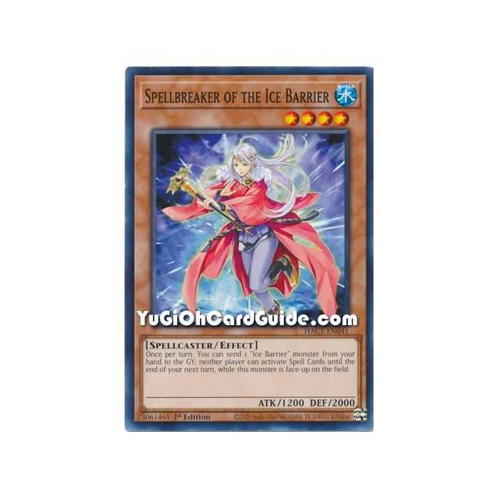 Spellbreaker of the Ice Barrier (Common) – Hidden Arsenal Chapter 1 | Carta YUGIOH en México