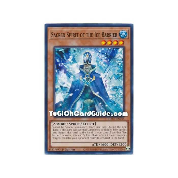 Sacred Spirit of the Ice Barrier (Common) – Hidden Arsenal Chapter 1 | Carta YUGIOH en México