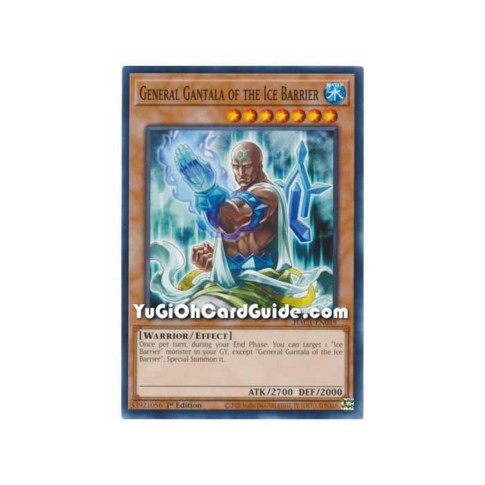 General Gantala of the Ice Barrier (Common) – Hidden Arsenal Chapter 1 | Carta YUGIOH en México