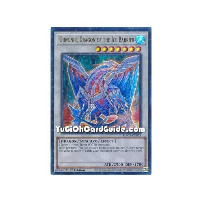 Gungnir, Dragon of the Ice Barrier (Ultra Rare/Duel Terminal) – Hidden Arsenal Chapter 1 | Carta YUGIOH en México
