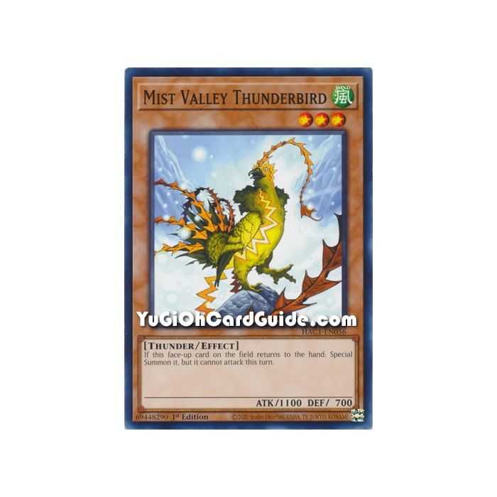 Mist Valley Thunderbird (Common) – Hidden Arsenal Chapter 1 | Carta YUGIOH en México
