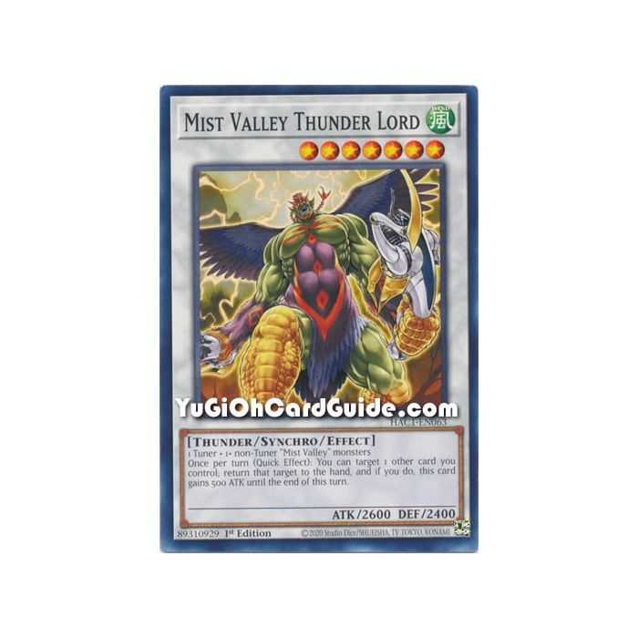 Mist Valley Thunder Lord (Common) – Hidden Arsenal Chapter 1 | Carta YUGIOH en México