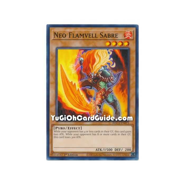 Neo Flamvell Sabre (Common) – Hidden Arsenal Chapter 1 | Carta YUGIOH en México