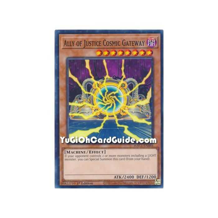 Ally of Justice Cosmic Gateway (Common) – Hidden Arsenal Chapter 1 | Carta YUGIOH en México