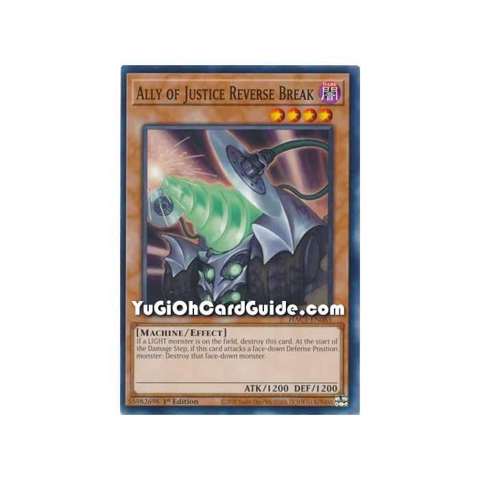 Ally of Justice Reverse Break (Common) – Hidden Arsenal Chapter 1 | Carta YUGIOH en México