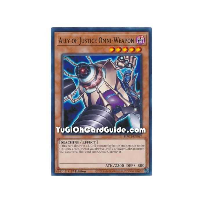 Ally of Justice Omni-Weapon (Common) – Hidden Arsenal Chapter 1 | Carta YUGIOH en México