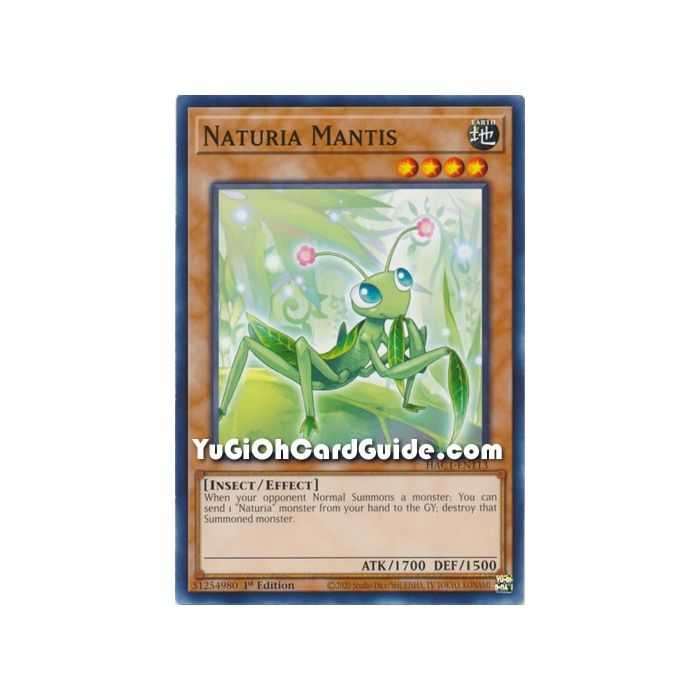 Naturia Mantis (Common) – Hidden Arsenal Chapter 1 | Carta YUGIOH en México