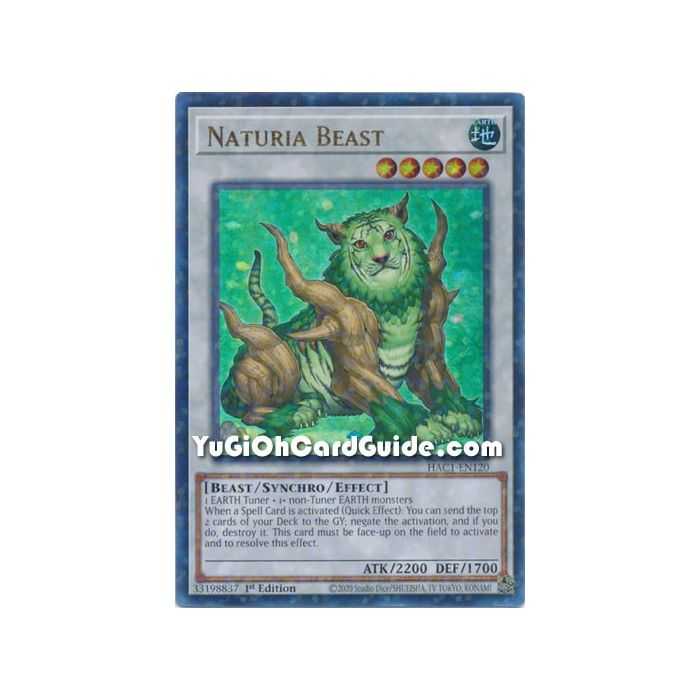 Naturia Beast (Ultra Rare/Duel Terminal) – Hidden Arsenal Chapter 1 | Carta YUGIOH en México