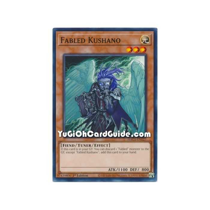 Fabled Kushano (Common) – Hidden Arsenal Chapter 1 | Carta YUGIOH en México