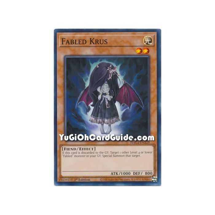 Fabled Krus (Common) – Hidden Arsenal Chapter 1 | Carta YUGIOH en México